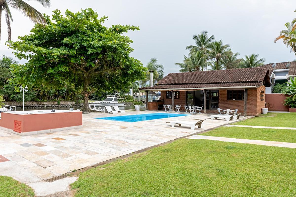 Casa Na Marina Com Piscina Churrasqueira E Pier Guaruja Bagian luar foto